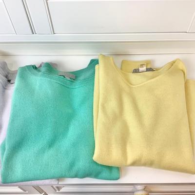 8685 Lot of 4 Cashmere Sweaters by PURE & BELFORD