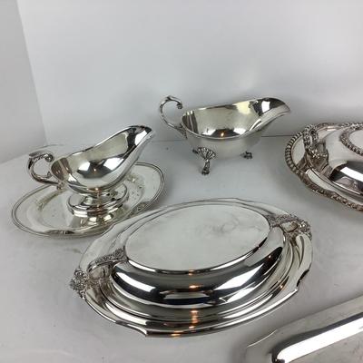 8698 Lot of Silver Plate Hollow ware