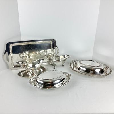 8698 Lot of Silver Plate Hollow ware