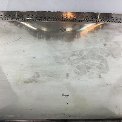8699 Ellis & Barker Menorah Hallmark Silverplate Tray