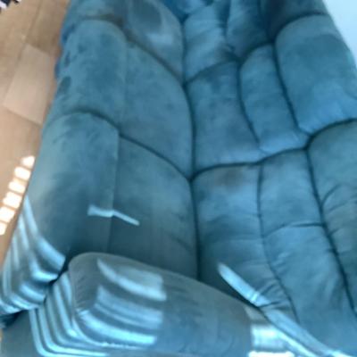 La-Z- Boy  double recliner couch, polyester fiber blend 40â€H, 80â€L, 40â€W
