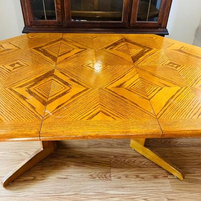 Honey Brown Dining Table
