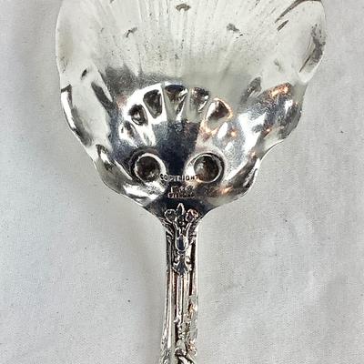 8714 Antique Gorham Versailles Repousse Sterling Scalloped Spoon