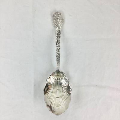 8714 Antique Gorham Versailles Repousse Sterling Scalloped Spoon