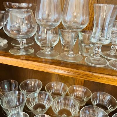 Collection of Aperitif and Digestif Glasses (DR-JM)