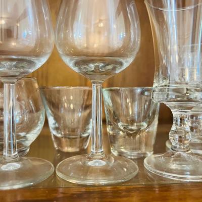 Collection of Aperitif and Digestif Glasses (DR-JM)