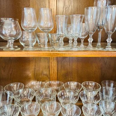 Collection of Aperitif and Digestif Glasses (DR-JM)
