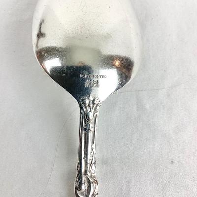 8736 Antique Gorham Repousse Versailles Sterling Serving Spoon
