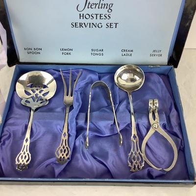 8721 Vintage LUNT Chippendale Sterling Hostess Set