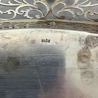 8722 Sterling Silver Reticulated Serving Tray