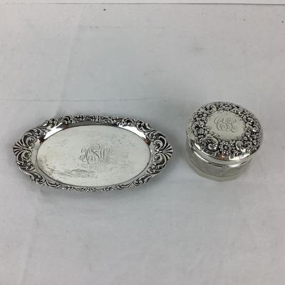 8723 Sterling Silver Vanity Set