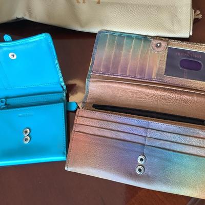 Anuschuka wallet leather, leather wallet, Clarkâ€™s wallet, Apt 9 purse