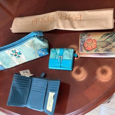 Anuschuka wallet leather, leather wallet, Clarkâ€™s wallet, Apt 9 purse