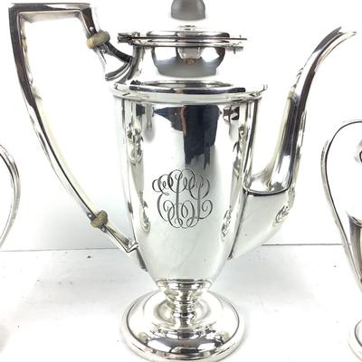 8728 Three Pieces Sterling Tea Set