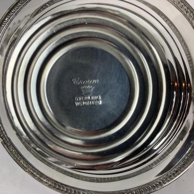 8730 Sterling Silver Bonbon Dish with 8 small spoons