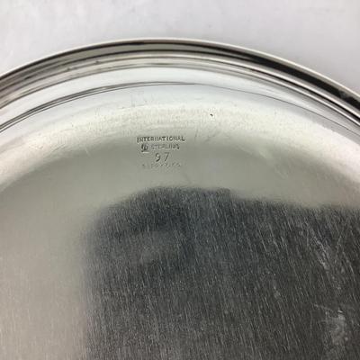 8735 Sterling Silver Monogramed Bowl and Scalloped Dish