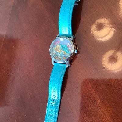 Bertha leather band with sea turtle