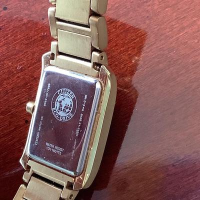 Citizens Womenâ€™s gold eco drive watch