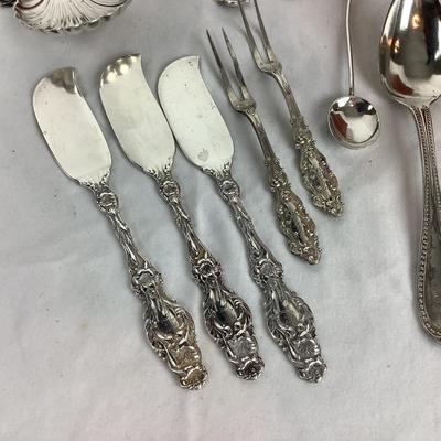 8739 Misc. Pieces of Sterling Silver Spreaders, Spoons, and more