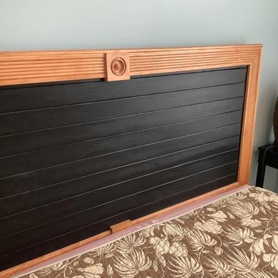 Handmade headboard-stand alone, bed frame, mattresses are yours