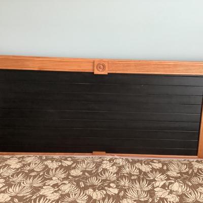 Handmade headboard-stand alone, bed frame, mattresses are yours