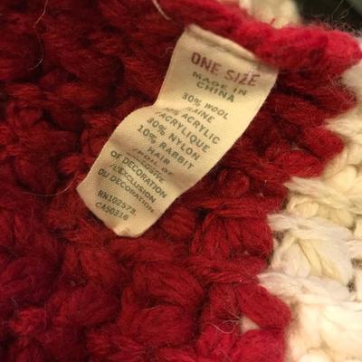 Hollister Red and White Scarf