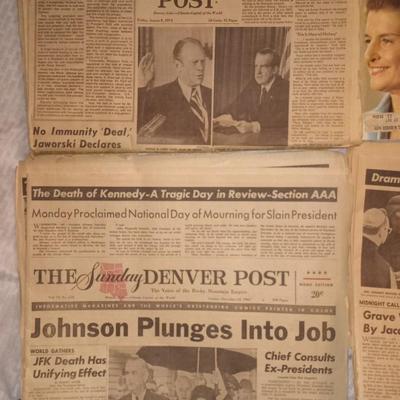 ORIGINAL EPHEMERA ON JF KENNEDY ASSASSINATION, OSWALD AND FORD