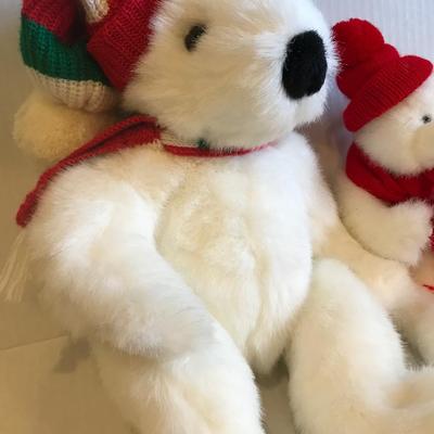 Ty Christmas Bear pair