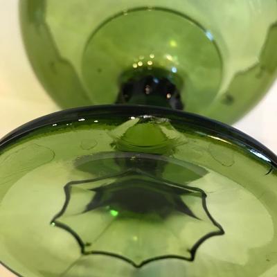 Avocado glass FTD planter Candy dish