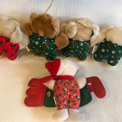 Xmas Bear plush Ornaments