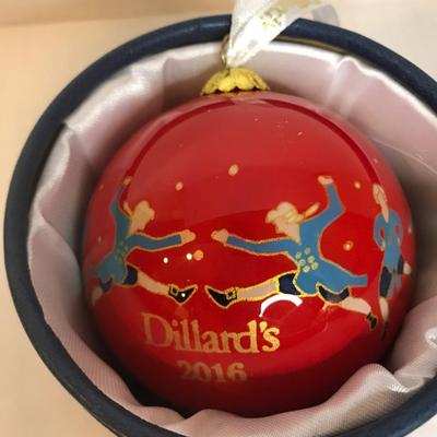 2016 Dillards ten lords a leaping ornament