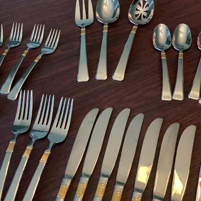 Towle, Korea stainless steel flatware 43 pieces