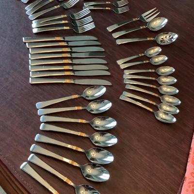 Towle, Korea stainless steel flatware 43 pieces