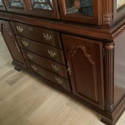 Lexington furniture co China cabinet-2 piece- use together or the base as a side bar