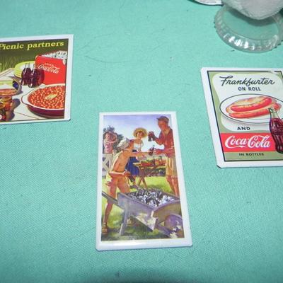 COKE COLA PLUSH ANIMALS WITH TAGS-MAGNETS-STRAW HOLDER-MORE