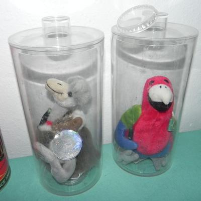 COKE COLA PLUSH ANIMALS WITH TAGS-MAGNETS-STRAW HOLDER-MORE