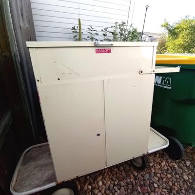 HARLOFF METAL ROLLING STORAGE CART