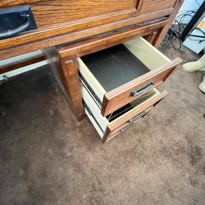 Mission style Library table desk.