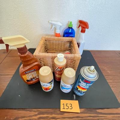 Tub of household cleaners