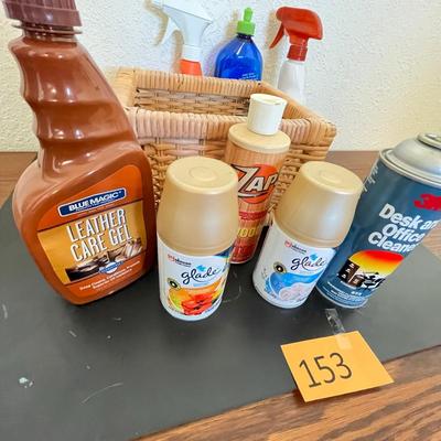 Tub of household cleaners