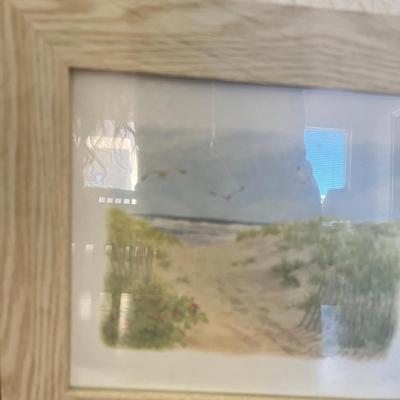 Two Blond oak sea side pictures