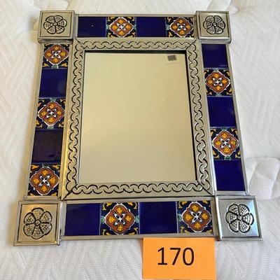 Mexican Tile & Tin Small mirror