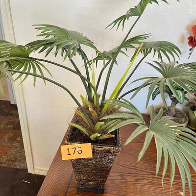 Faux Palm Floral arrangement