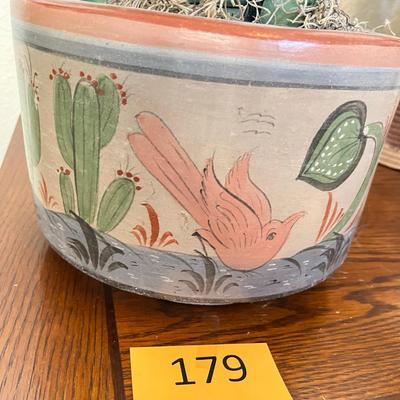 Mexican Pot with faux Cactus