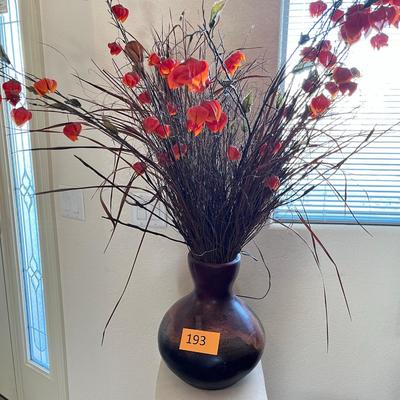 Chinese Lanterns Floral arangement in vase