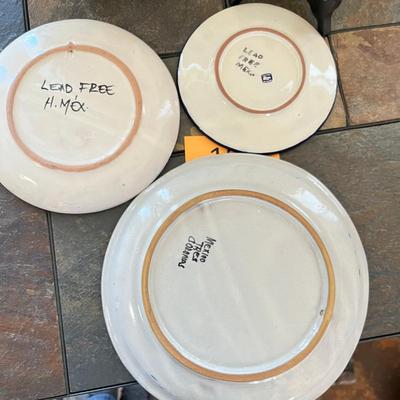 3 Talavera plates