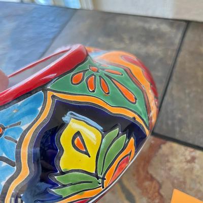 Talavera Cat Planter
