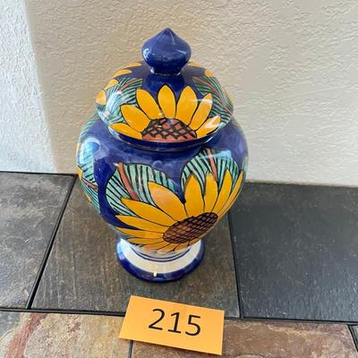 Talavera Sunflower Ginger Jar
