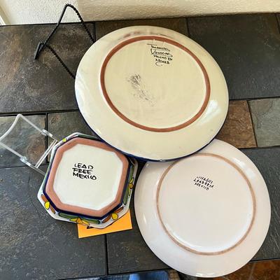 Talavera Plates & Bowl
