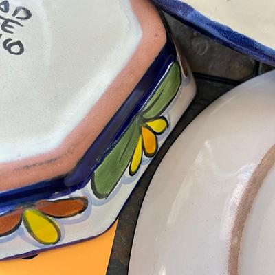 Talavera Plates & Bowl